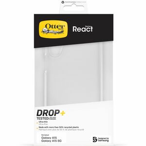 OtterBox React Estojo para Samsung Smartphone - Claro - 1 - Resistente a quedas, Resistente a arranhões - Plástico, Polica