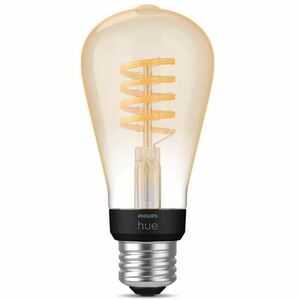 Philips Hue LED Filament Light Bulb - 7 W - ST19 Size - White Ambiance Light Color - E26 Base