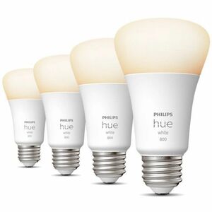 Philips Hue Fluorescent Bulb - 10 W - 60 W Incandescent Equivalent Wattage - 110 V AC, 130 V AC - 800 lm - A19 Size - Whit