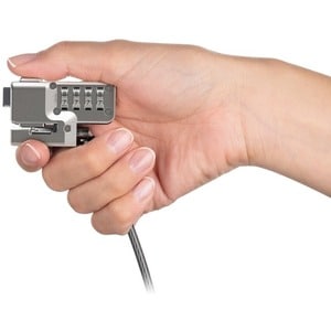 Kensington Combination Lock for Surface Pro and Surface Go - 1.80 m Cable - Resettable - Combination Lock - Black, Silver 