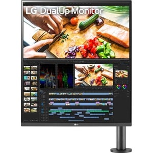 28in SDQHD DualUp Monitor with Ergo Stand