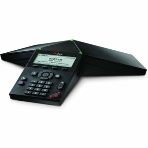 Poly Trio 8300 IP Conference Station - Corded/Cordless - Wi-Fi, Bluetooth - Black - TAA Compliant - 8.9 cm (3.5") LED - 1 