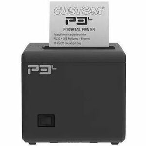 Custom P3L Retail, Hospitality Direct Thermal Printer - Monochrome - Wall Mount - Receipt Print - Ethernet - USB - USB Hos