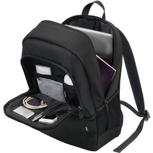 Dicota Eco Carrying Case (Backpack) for 33 cm (13") to 35.8 cm (14.1") Notebook - Black - 300D Polyethylene Terephthalate 