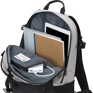 Dicota GO Carrying Case (Backpack) for 33 cm (13") to 39.6 cm (15.6") Notebook - Grey - Water Resistant - Polyester Body -