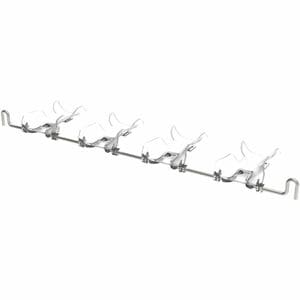 SYSTIMAX 360 Cable Routing - Clear, Silver - 1 Pack - Rear Cable Manager - Thermoplastic, Steel