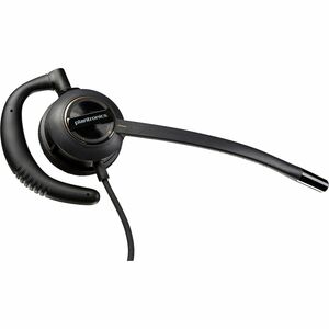 Poly EncorePro HW530 Wired Helmet Mono Earset - Black - Monaural - Supra-aural - 20 Hz to 16 kHz - 80 cm Cable - Omni-dire