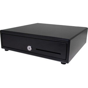 HP Engage One Prime Cash Drawer - Serial Port - Steel - Black - 101 mm Height x 336 mm Width x 336 mm Depth