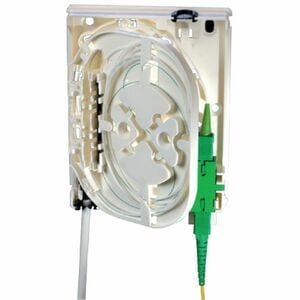 CommScope HFTP-N0-S222-E Fiber Wall Outlet Box - 2 x Total Number of Socket(s) - Thermoplastic - White - 10 pc(s) - Wall M