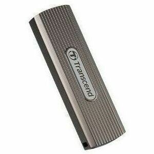 Transcend ESD330C 512 GB Portable Solid State Drive - External - Dark Grayish Brown - Tablet, Desktop PC, Notebook, Smartp