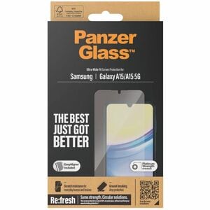 PanzerGlass Screen Protector for Galaxy A15, Galaxy A15 5G - For Super AMOLED Smartphone - Shock Resistant, Drop Resistant