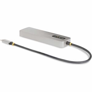 StarTech.com USB/Ethernet-Hub - USB 3.2 Gen. 2 (3.1 Gen. 2) Typ-C - 1,25 GB/s - Extern - Grau - UASP-Support - 4 Total USB