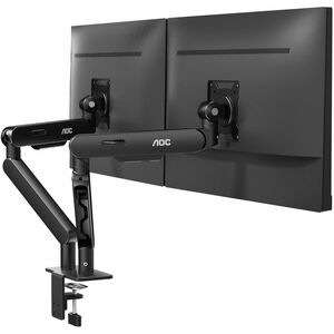 Bras support d'écran AOC AM420B pour Moniteur - Noir - Réglable en hauteur - 2 Écran(s) supportés - 43,2 cm à 86,4 cm (34 