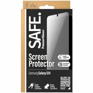 Safe Tempered Glass Screen Protector for Galaxy S24 - For AMOLED Smartphone - Drop Resistant, Crack Resistant, Impact Resi