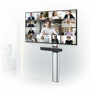 ProInstall Mounting Plate for Video Bar, Mounting Collar, Mounting Arm, Video Conferencing Camera - Black - 3 kg Load Capa