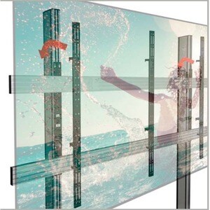 B-Tech Display Cart - 4 Casters - 101.60 mm Caster Size - Black