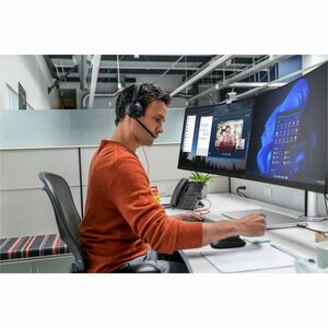 Poly Blackwire 5220 Kabel Auf den Ohren, Kopfbügel Stereo Headset - Schwarz - Microsoft-Teams-Zertifizierung - Binaural - 