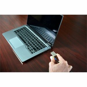 Noble Cable Lock For Tablet, Notebook - 1.83 m Cable - Master Keyed Lock - Silver - PVC Coated Braided Steel, Hardened Sta