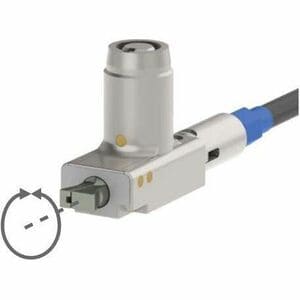 Noble ZNG04DHT Cable Lock For Notebook, Projector, Printer - TAA Compliant - Patented T-bar/Key Lock - Sliver - Stainless 