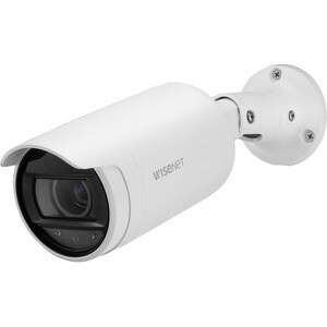 Cámara de red Wisenet ANO-L7082R 4Megapíxel - Color - Bala - Blanco - 30m Infrarrojos Visión Nocturna - H.264, H.265, MJPE