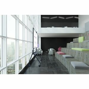 Peerless-AV® Paramount™ Flat Panel Cart for 55" to 75"+ Displays - 150 lb Capacity - 4 Casters - 4" Caster Size - Metal, S