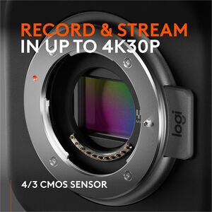 Logitech Mevo Core Wireless Live Streaming Camera, 4K Video Camera With Interchangeable Lens, Multicam Ready, Intuitive Ap