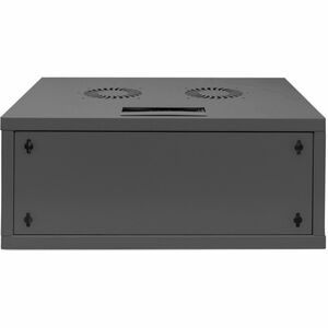 Digitus 4U Wandmontierbar Geschlossener Schrank Rackschrank für Networking270 mm Rack Depth - Schwarz - Glas, Blech - 60 k