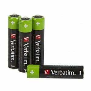 Verbatim Premium HR03 Battery - Nickel Metal Hydride (NiMH) - 4 / Pack - For Digital Camera, Remote Control, MP3 Player - 