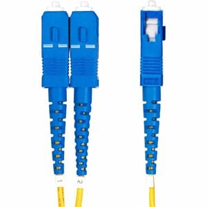 StarTech.com 2m (6.6ft) LC to SC (UPC) OS2 Single Mode Duplex Fiber Optic Cable, 9/125, 100G, Low Insertion Loss, LSZH Fib