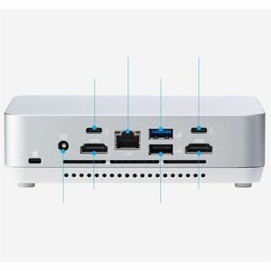 Asus NUC 14 Pro+ Barebone System - Mini PC - Core Ultra 7 14th Gen 155H - Intel Chip - 96 GB DDR5 SDRAM DDR5-5600/PC5-4480