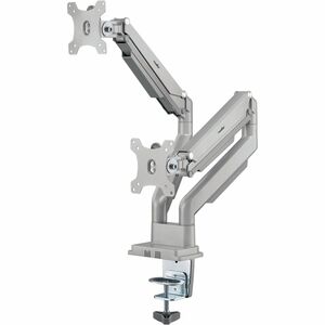 Rocstor ErgoReach Mounting Arm for Monitor - Silver - Landscape/Portrait - 2 Display(s) Supported - 17" to 32" Screen Supp