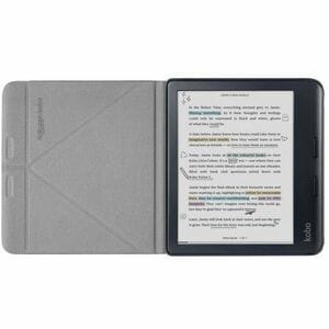 Kobo SleepCover Carrying Case (Folio) for 17.8 cm (7") Kobo eReader - Black - Scratch Resistant - Vegan Leather Body - 1