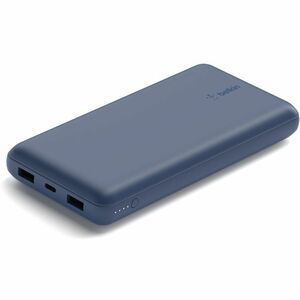 Belkin BOOST↑CHARGE Power Bank - Blue - For Smartphone, Tablet PC - 20000 mAh - 3 x USB - Blue