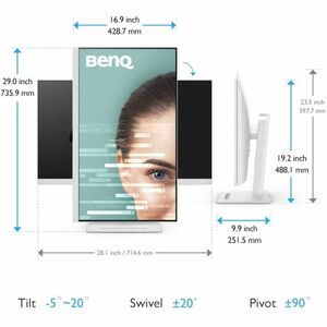 BenQ GW3290QT 32" Class WQHD LED Monitor - 16:9 - White - 80 cm (31.5") Viewable - In-plane Switching (IPS) Technology - L