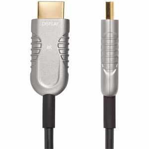StarTech.com 30ft (9.1m) HDMI 2.1 Hybrid Active Optical Cable (AOC), CMP, Plenum Rated, 8K Ultra High Speed HDMI 2.1/2.0 C