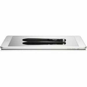 Targus Antimicrobial 2-in-1 Stylus & Pen For Smartphones and Touchscreens - Black - 1 Piece - Capacitive Touchscreen Type 