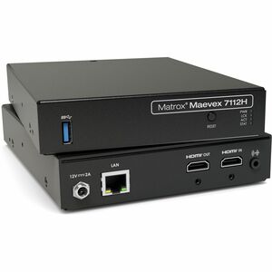 Matrox Maevex 7112H Video Encoder - TAA Compliant - Functions: Video Encoding - 2160p - 2 Channel(s) - 3840 x 2160 - 4K - 