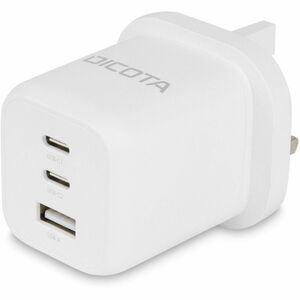 Dicota 65 W AC Adapter - Universal Adapter - 1 USB - 2 USB Type-C - For Notebook, Tablet PC, Smartphone - United Kingdom -