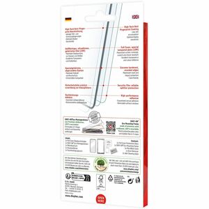 Displex 10H Gehärtetes Glas, Glas, Verstärktes Glas Displayschutz für Galaxy A55 5G - Transparent, Schwarz - 1 - für AMOLE