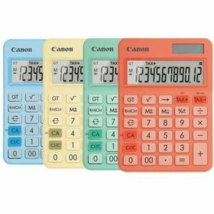 Canon LS-125KB Standard-Taschenrechner - Großes Display, Doppelte Stromversorgung, Eingebauter Speicher, Sign Change, Gumm