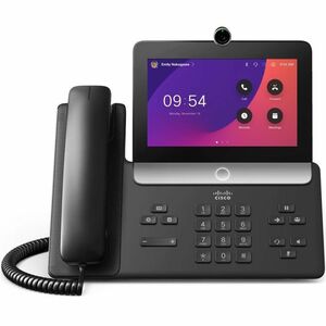 Webex 8875 IP Phone - Corded - Corded/Cordless - Wi-Fi, Bluetooth - Desktop - Carbon Black - TAA Compliant - VoIP - 17.8 c