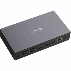 Verbatim USB-C ™Pro Docking Station 17-in-1 - for Headset, Speaker - Charging Capability - Memory Card Reader - SD, microS