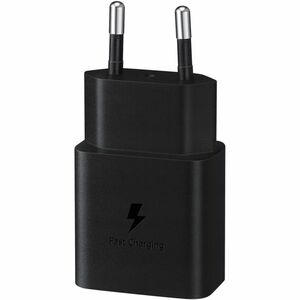 Samsung 15W Adaptador CA - Para Dispositivo USB tipo C - 120 V AC, 230 V AC Entrada - 9 V DC, 5 V DC Salida - 2A - Negro
