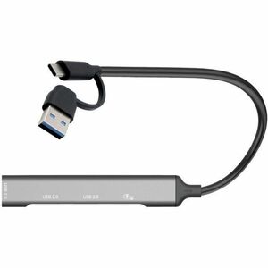 i-tec USB-Hub - USB-Typ C, USB Typ-A - 640 MB/s - Notebook, Tablet, Smartphone, Tastatur, Maus, Flash-Laufwerk - Grau - 4 