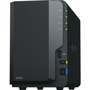 Synology - 1 x Realtek RTD1619 Quad-core (4 Core) 1.70 GHz - 2 x HDD Supported - 0 x HDD Installed - 2 x SSD Supported - 0