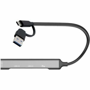 i-tec USB Hub - USB Type C, USB Type A - 640 MB/s - Notebook, Tablet, Smartphone, Keyboard, Mouse, Flash Drive - Grey - 4 