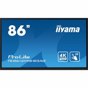 iiyama ProLite TE8612MIS-B3AG 4K UHD LCD Collaboration Display - ARM Cortex A55 - 8 GB - Infrarot (IrDA) - Touchscreen - 1