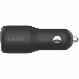 Belkin BoostCharge Auto Adapter - Universal Adapter - 1 USB - 1 USB Type-C - For iPhone, iPad Pro, iPad mini - 12 V DC Inp