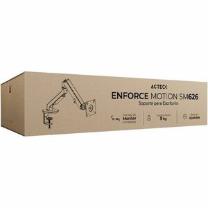 Soporte para Escritorio Enforce Motion SM616 Articulado / 1 Monitor/ Soporte Vesa de 75x75mm + 100x100mm / Aluminio