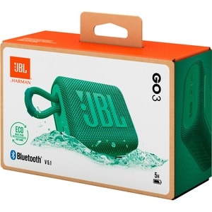 JBL Go 3 Eco Portable Bluetooth Speaker System - 4.2 W RMS - Green - 110 Hz to 20 kHz - Battery Rechargeable - 1 Pack